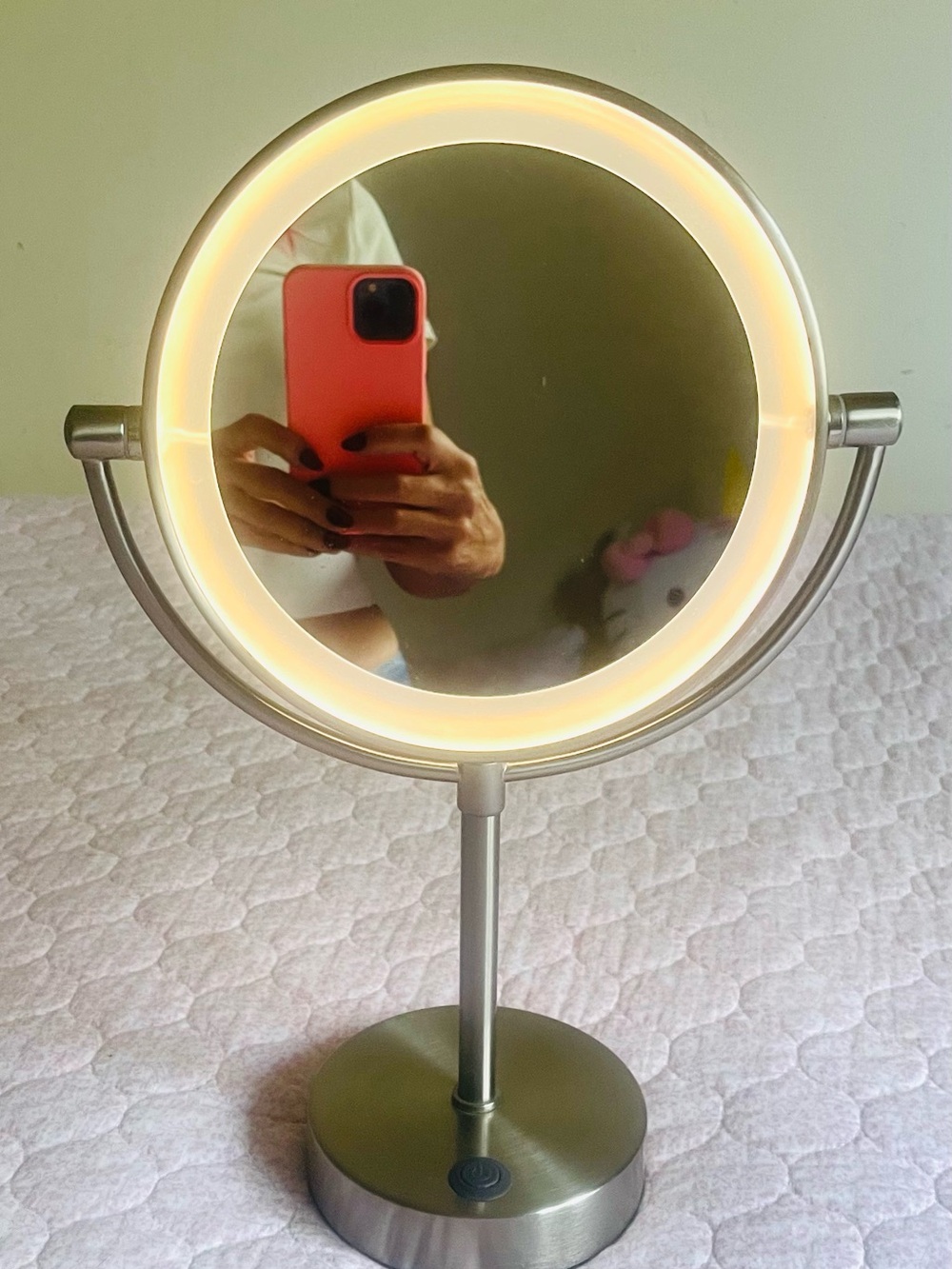 IKEA LED Lighted Vanity Mirror in Silver